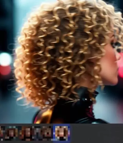 AI Video from prompt: Девушка поворачивается очень быстро и плавно и с