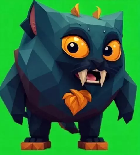 AI Video from prompt: An ugly cat-like creature talks fast opening his