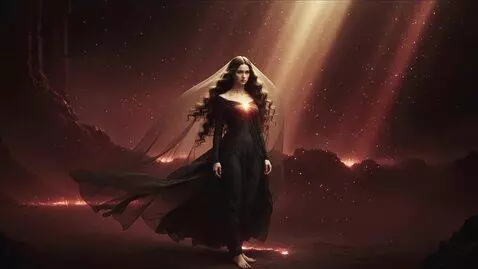 AI Video from prompt: “16:9 hyperreal Renaissance-mythic cinematic rea