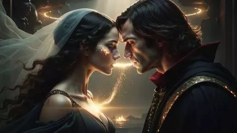 AI Video from prompt: “16:9 hyperreal Renaissance-mythic cinematic rea