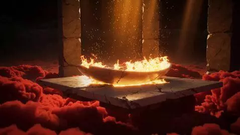 AI Video from prompt: “16:9 • ancient marble platform suspended above 