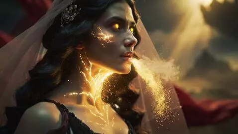 AI Video from prompt: 16:9 hyperreal Renaissance–mythic cinematic real