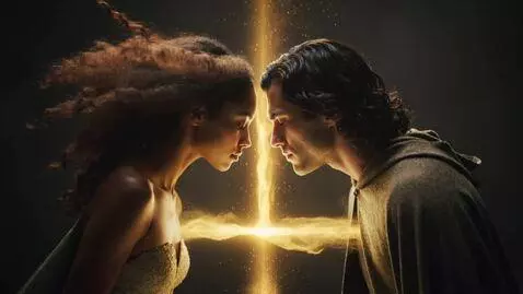 AI Video from prompt: SCENE (4s): HER is a stunning Black woman with d