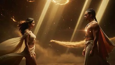 AI Video from prompt: 16:9 hyperreal Renaissance–mythic cinematic real