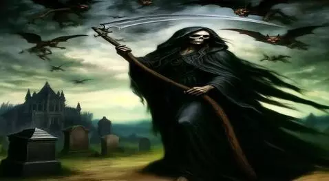 AI Video from prompt: La morte avanza agitando la falce...