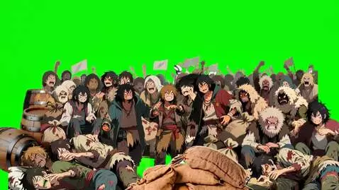 AI Video from prompt: люди разговаривают, кричат, поют, выкрикивают чт