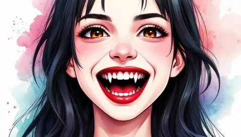 AI Video from prompt: девушка смеется