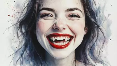 AI Video from prompt: девушка смеется