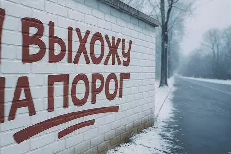 AI Video from prompt: The camera starts on the right side of a road, a