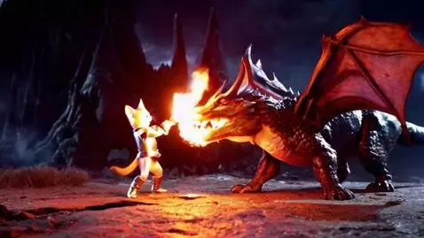 AI Video from prompt: A small cute kitten, dressed in shining holy kni