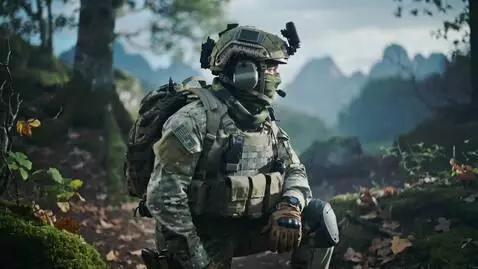 AI Video from prompt: Combat Soldier in full Opsec gear