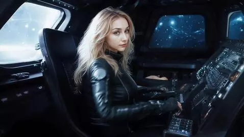 AI Video from prompt: A pretty young 25-year-old woman with a beautifu