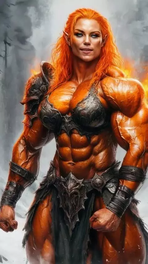 AI Video from prompt: Bodybuilder muscle growing with flexing, biceps 