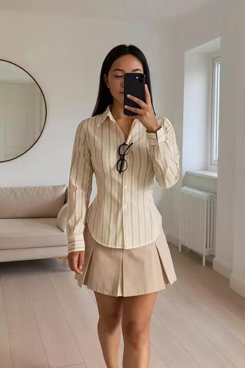 AI Video from prompt: buatkan model yang sedang promosi baju