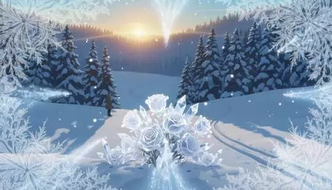 AI Video from prompt: Title Sequence: Cinematic Anime Winter Title Car