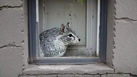 AI Video from prompt: Create a famous Banksy image on a concrete wall