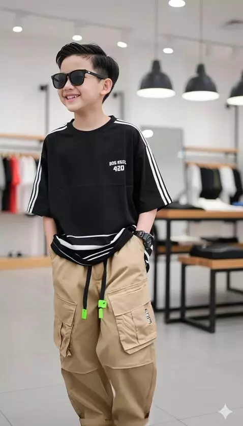 AI Video from prompt: Anak laki-laki tersebut berjalan menyusuri toko 