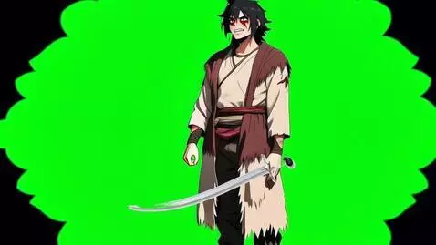 AI Video from prompt: мужчина с саблей что-то говорит