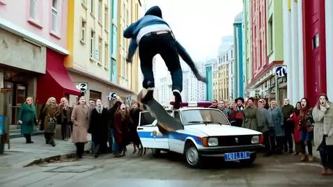 AI Video from prompt: Cinematic video, dynamic scene. A young guy in a