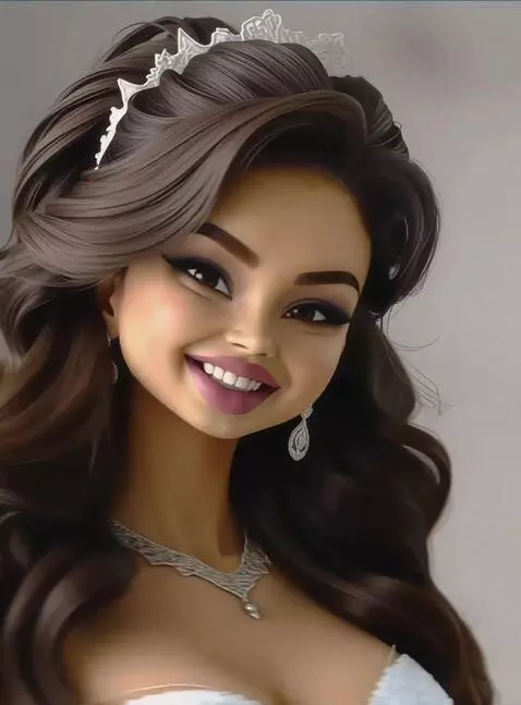 AI Video from prompt: A woman poses from many different angles with a 