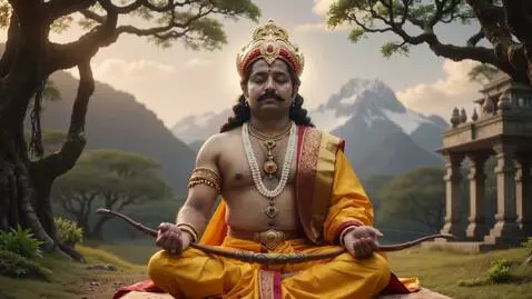 AI Video from prompt: Modi in god ram style