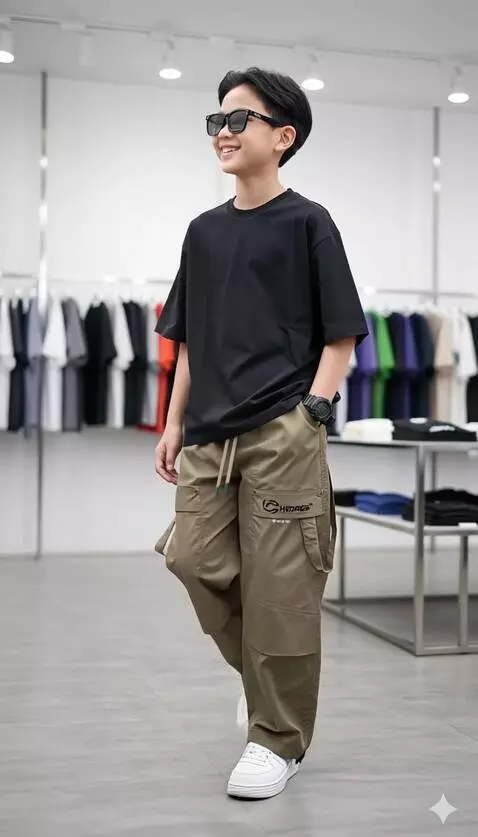 AI Video from prompt: Anak laki-laki tersebut berjalan menyusuri ruang