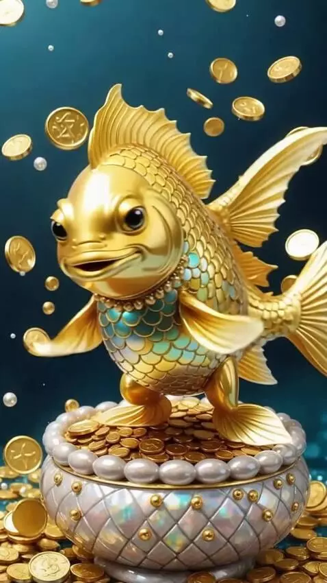 AI Video from prompt: Улыбается, танцует и виляет хвостом