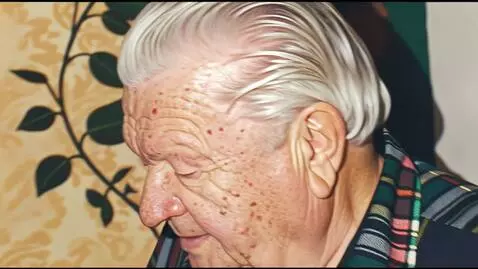 AI Video from prompt: позирует, идет по комнате, крупный план лица, пр