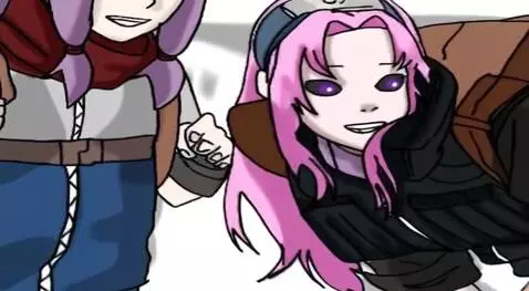 AI Video from prompt: Одна девушка недоумённо смотрит на вторую, слегк