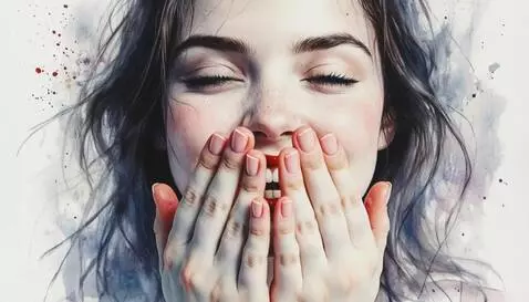 AI Video from prompt: девушка делает воздушный поцелуй двумя руками