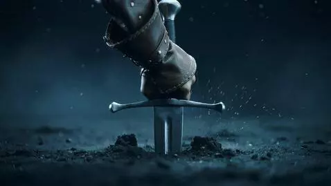 AI Video from prompt: Видео в мрачных тонах, на экране появляется рука