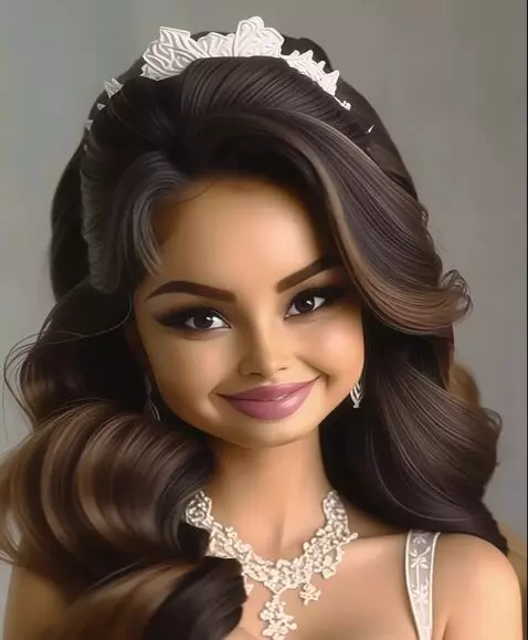 AI Video from prompt: A woman cute poses from different angles with a 