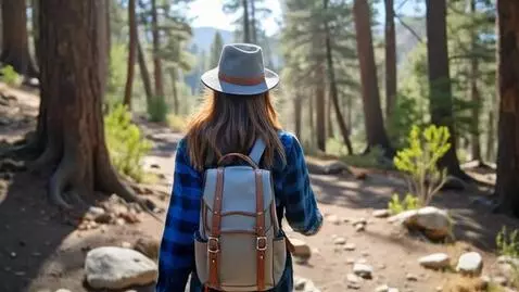 AI Video from prompt: Prompt (Main Description): Rear view of a young 