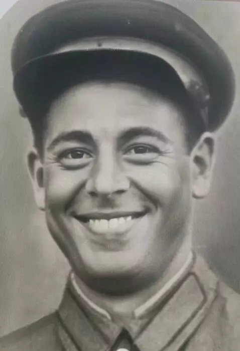 AI Video from prompt: looks forward and smiles slightly