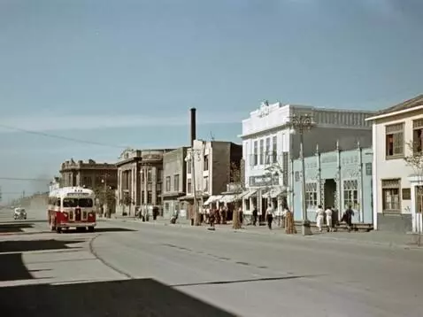 AI Video from prompt: A serene, vintage color photograph from the 1950
