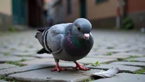 AI Video from prompt: Фильм про голубя по имени Боб очень грустный фил