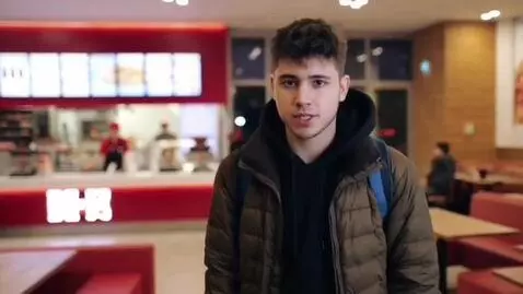 AI Video from prompt: Тоха 2х2 приходит в кфс и говорит что у тебя ест