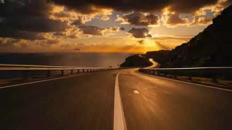 AI Video from prompt: “Ultra realistic cinematic POV drive along a coa