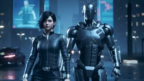 AI Video from prompt: Создай крутой Эдит с терминатором под музыку laz