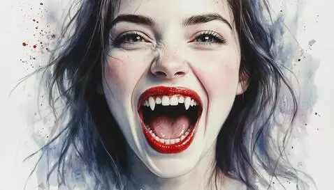 AI Video from prompt: девушка кусается