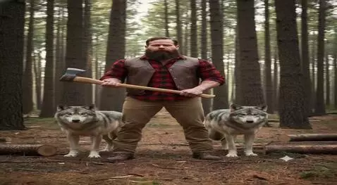 AI Video from prompt: Walking with the wolves