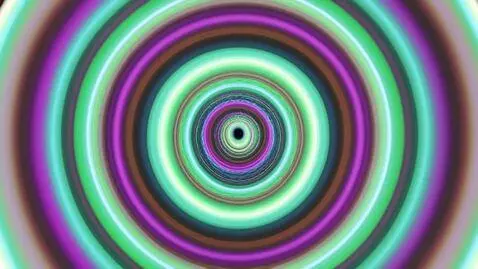 AI Video from prompt: A mesmerising swirling loop of colours that star