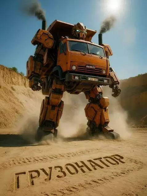 AI Video from prompt: «Используй это изображение оранжевого трансформе