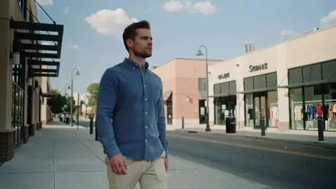 AI Video from prompt: Man is walking on the street