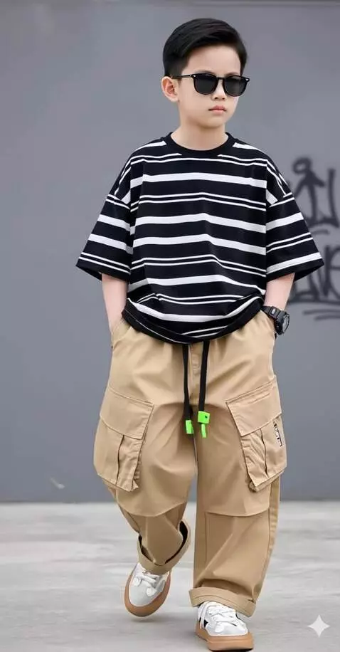 AI Video from prompt: Anak laki-laki tersebut berjalan maju ke depan d