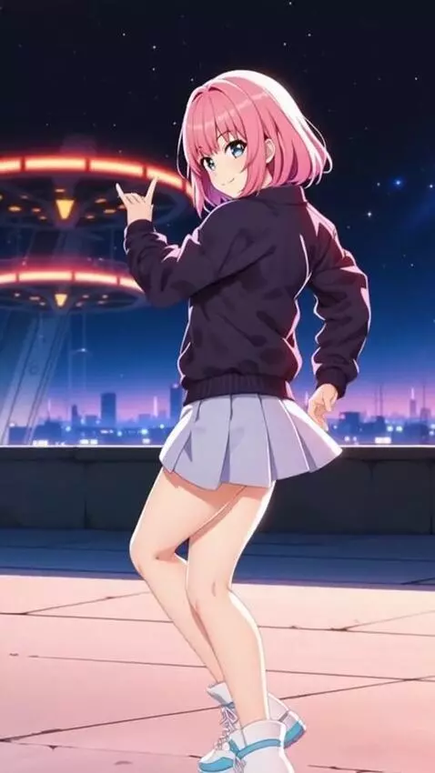 AI Video from prompt: снимает танцевальное видео, для тик ток, движени