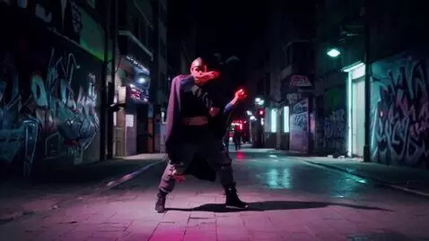 AI Video from prompt: Itachi Uchiha performing a dynamic hip-hop dance