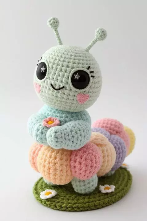 AI Video from prompt: В стиле Pixar, 3D-анимация. Очаровательная вязан