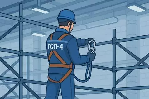 AI Video from prompt: При выполнении работ на высоте необходимо выдать