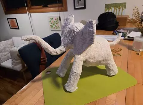 AI Video from prompt: Magnetic elephant trumpeting